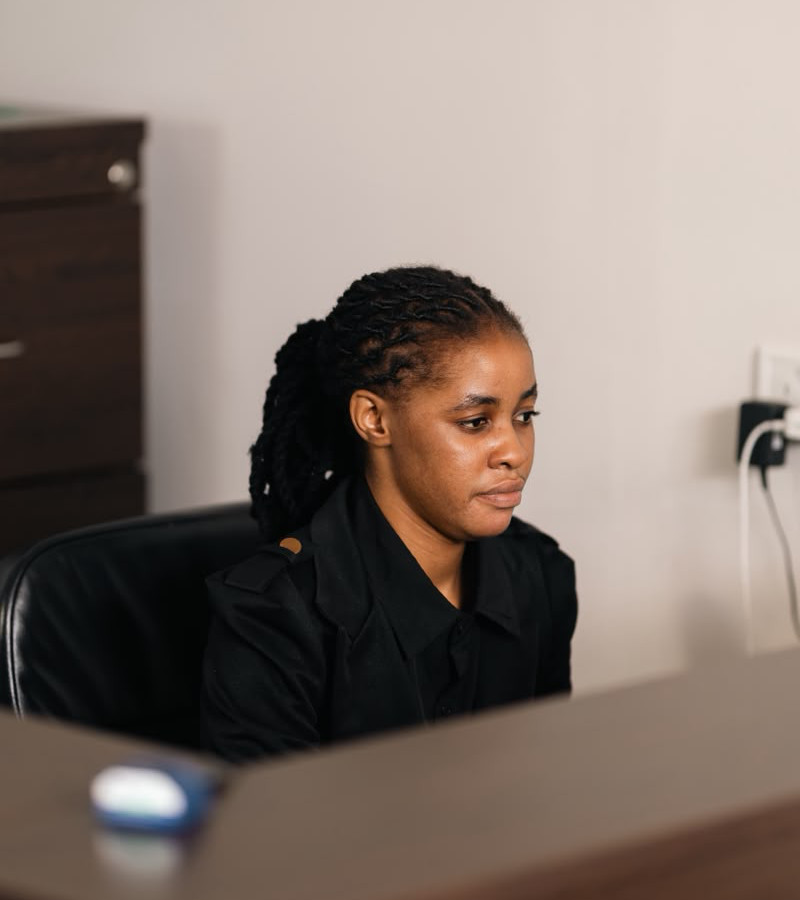 Administrator at the front desk of Matclinic Oncology Centre